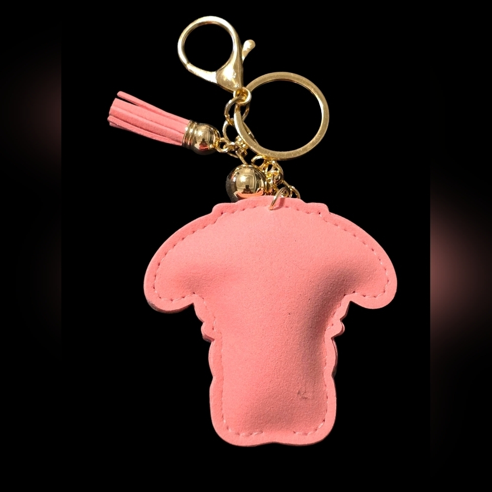 Pink Rhinestone Melo Bag Charm Keychain - Picture 2 of 2